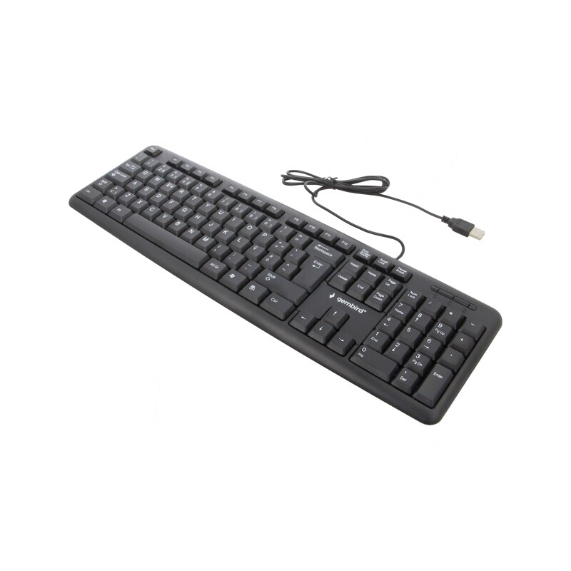Tastatură USB Neagră cu Cablu PT 1.5m | Electronic-mag.ro | Componente Electronice