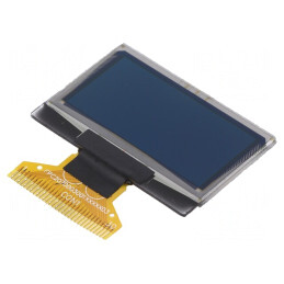 Afişaj OLED grafic 1,28" 128x64 alb | Electronic-mag.ro | Componente Electronice