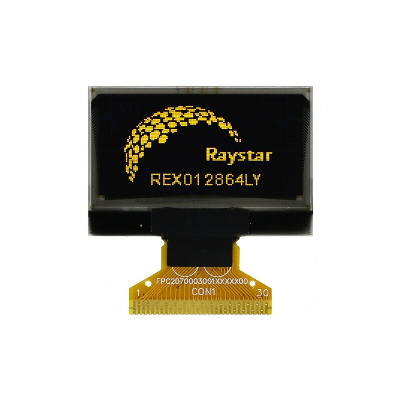 Display OLED Grafic 1,28" 128x64 Galben | Electronic-mag.ro | Componente Electronice