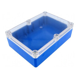 Carcasă Universală ABS Albastru IP65 126x176x57mm | Electronic-mag.ro | Componente Electronice
