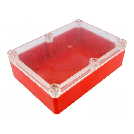 Carcasă Universală ABS Roșu 126x176x57mm cu Garnitură | Electronic-mag.ro | Componente Electronice