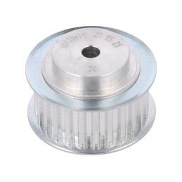 Roată de curea T5 16mm aluminiu | Electronic-mag.ro | Componente Electronice
