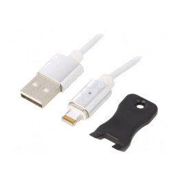 Cablu magnetic USB 2.0 Apple Lightning 1m | Electronic-mag.ro | Componente Electronice