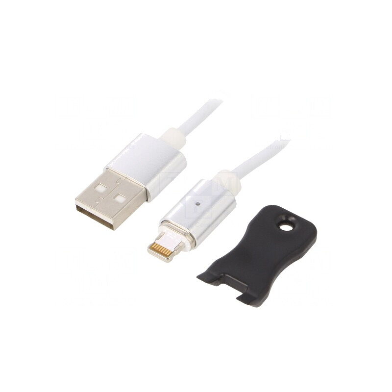 Cablu magnetic USB 2.0 Apple Lightning 1m | Electronic-mag.ro | Componente Electronice
