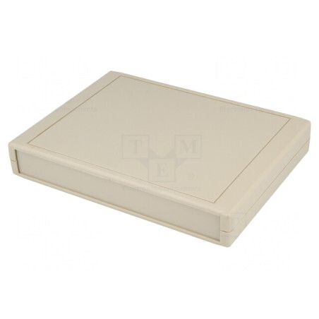 Carcasă ABS gri cu panou IP43 190x140x30mm | Electronic-mag.ro | Componente Electronice