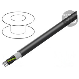 Cablu Electric Negru 8x0.25mm² PO HELUTHERM® 145 MULTI