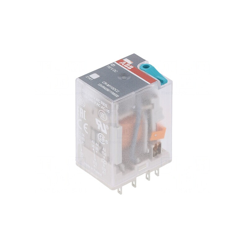 Releu Electromagnetic DPDT 110VDC 12A | Electronic-mag.ro | Componente Electronice