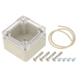 Carcasă universală ABS bej IP65 Ritec 50x52x35mm | Electronic-mag.ro | Componente Electronice
