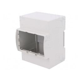 Carcasă pentru șină DIN, 90x71x62mm, gri, 4 module | Electronic-mag.ro | Componente Electronice