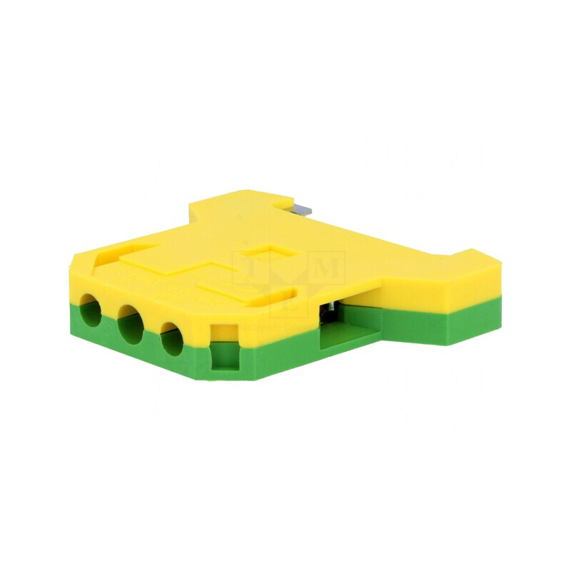 Conector de Îmbinare Șine 0,5-10mm² 2 Borne Galben-Verde | Electronic-mag.ro | Componente Electronice