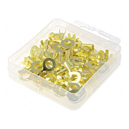 Terminale Inel M6 Alamă 0,5-1,5mm2 Set 50buc | Electronic-mag.ro | Componente Electronice