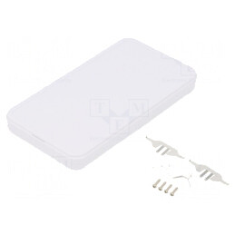 Carcasă Universală ABS Albă IP40 63x115x12mm | Electronic-mag.ro | Componente Electronice