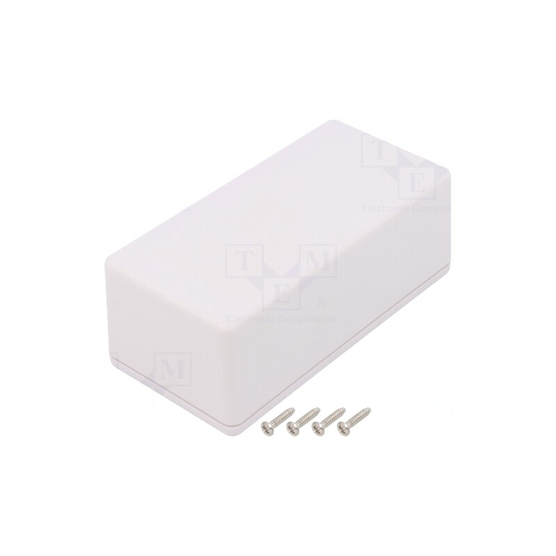 Carcasă Universală Albă ABS IP40 65x130x25.6mm | Electronic-mag.ro | Componente Electronice