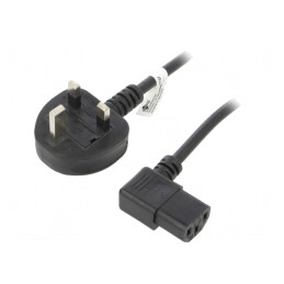 Cablu Alimentare Negru 2m 10A | Electronic-mag.ro | Componente Electronice