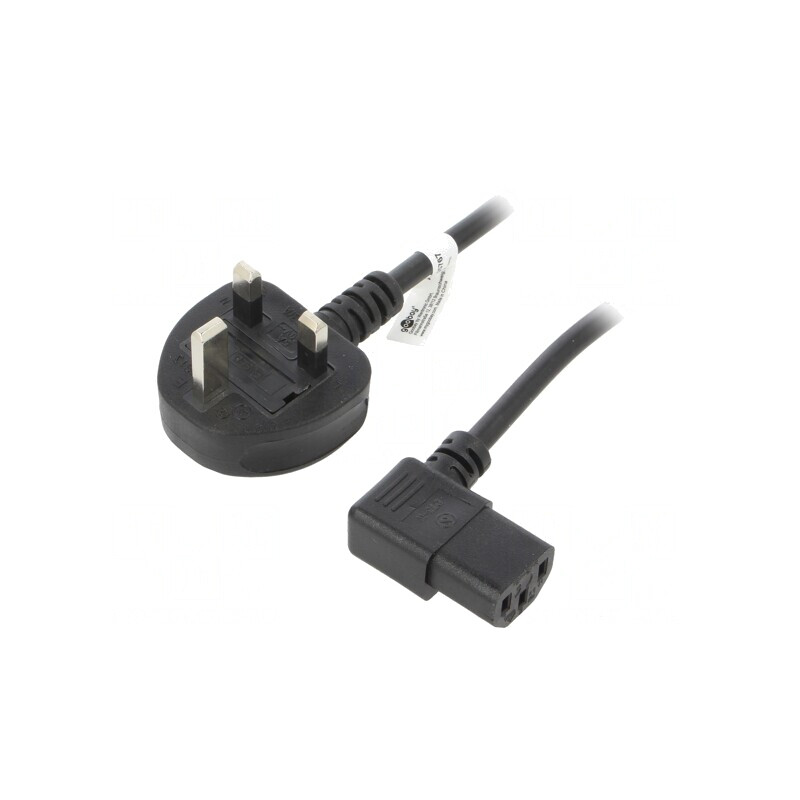 Cablu Alimentare Negru 2m 10A | Electronic-mag.ro | Componente Electronice