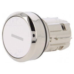 Comutator Alb Apăsare 22mm | Electronic-mag.ro | Componente Electronice