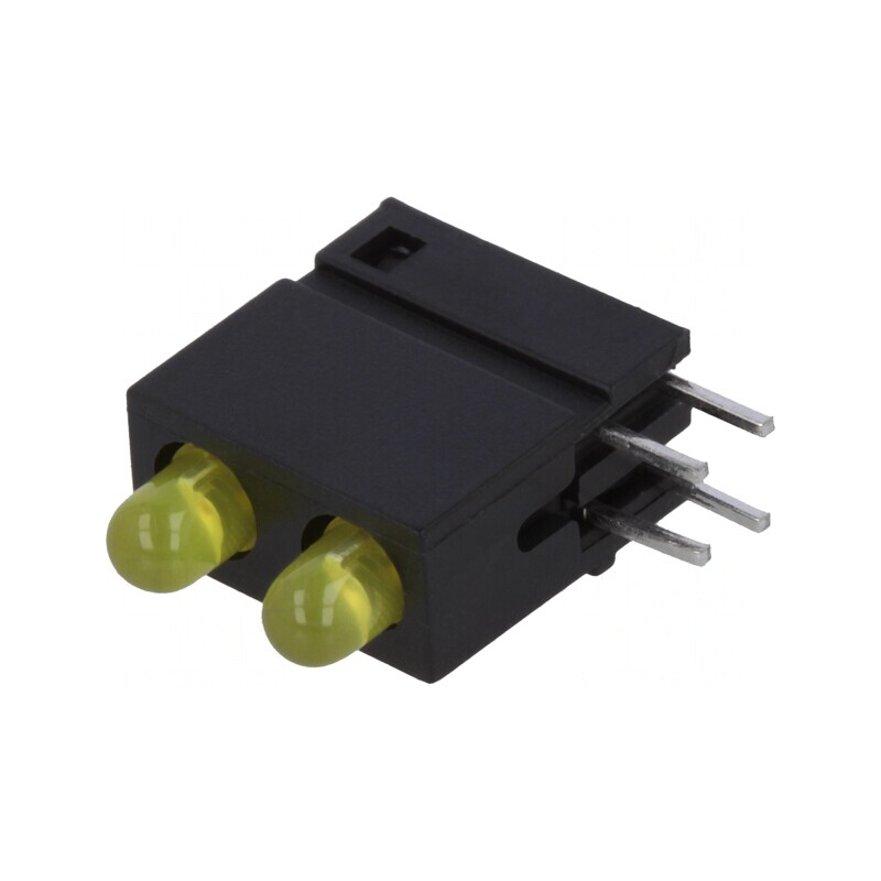LED Galben 3mm 2 Diode 20mA 2.1V | Electronic-mag.ro | Componente Electronice