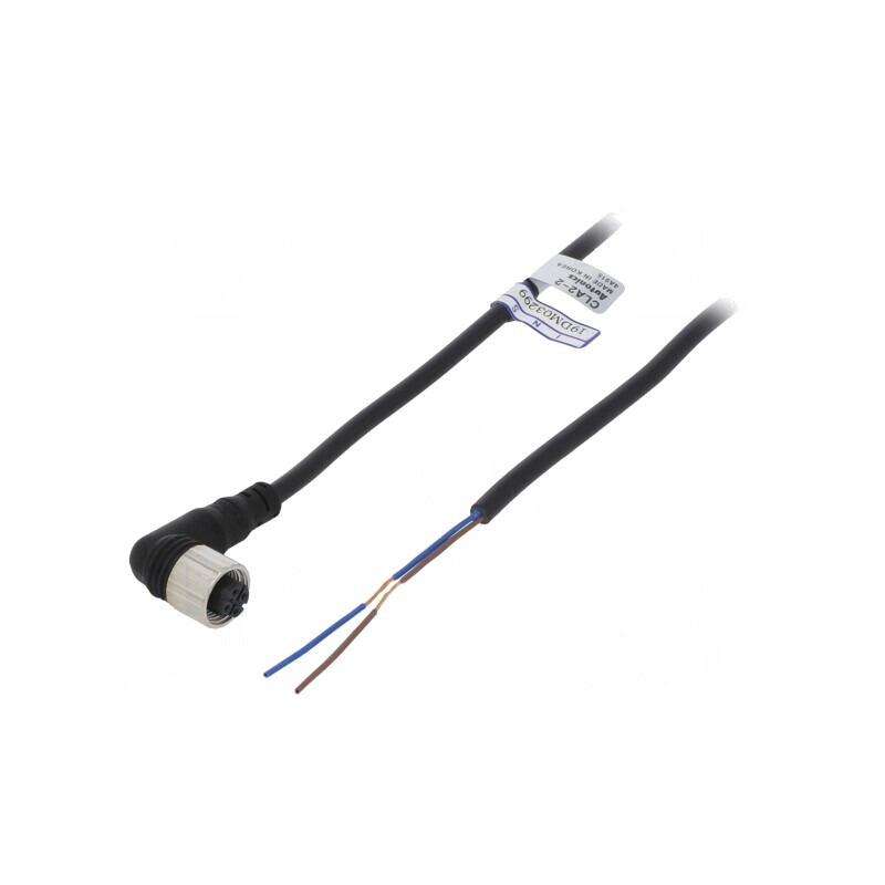 Cablu de Conectare M12 2 PIN Unghi 2m PVC | Electronic-mag.ro | Componente Electronice