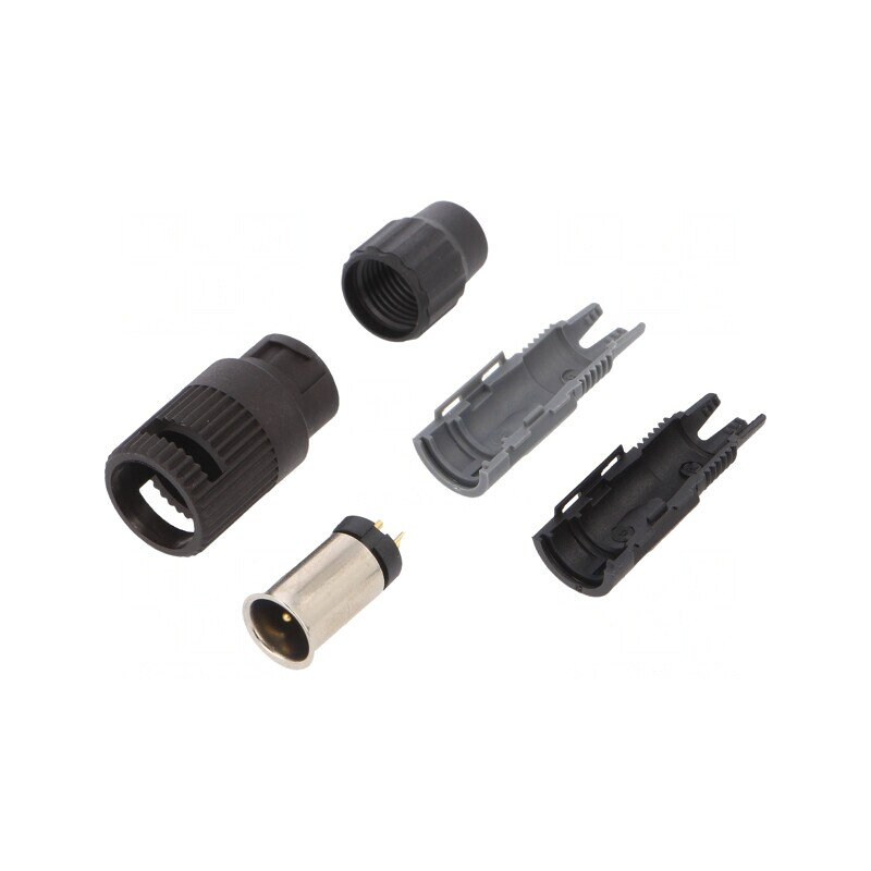 Conector Circular Tată Aurit 2-PIN 4A | Electronic-mag.ro | Componente Electronice