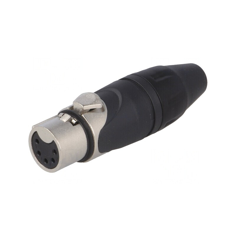 Mufă XLR 5-Pin Mamă pe Cablu | Electronic-mag.ro | Componente Electronice