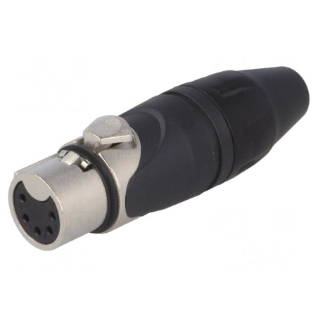 Mufă XLR 5-Pin Mamă pe Cablu | Electronic-mag.ro | Componente Electronice