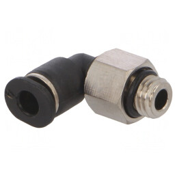 Racord Push-In Unghi Alama Nichelata Plastic 0.95-10 bar | Electronic-mag.ro | Componente Electronice