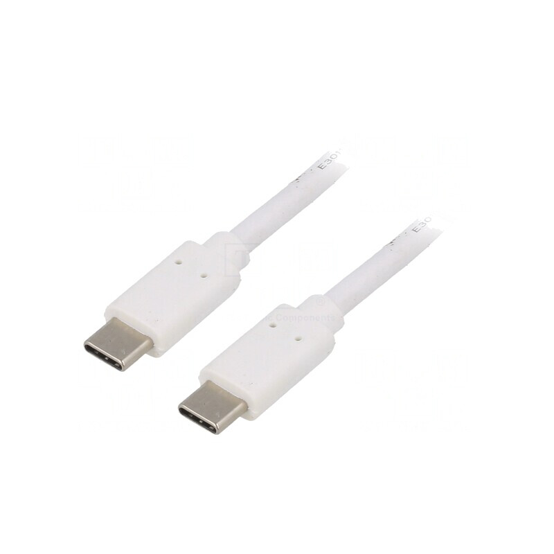 Cablu USB-C 3.1 1m Alb 10Gbps | Electronic-mag.ro | Componente Electronice Cablu USB-C 3.1 1m Alb 10Gbps | Electronic-mag.ro | Componente Electronice