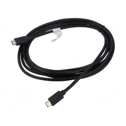 Cablu USB 2.0 USB-C Mufă Nichelată 3m Negru