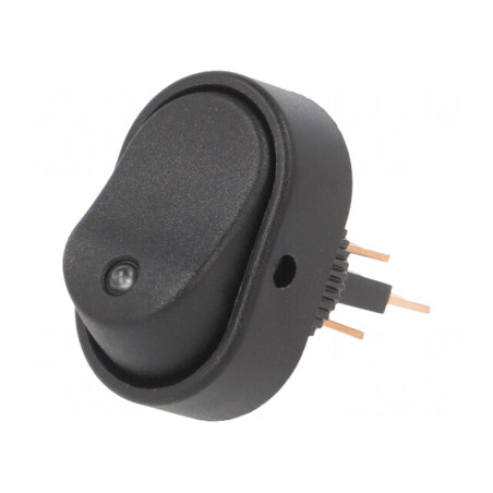 Comutator Rocker ON-OFF cu LED Albastru 30A 12V Negru | Electronic-mag.ro | Componente Electronice