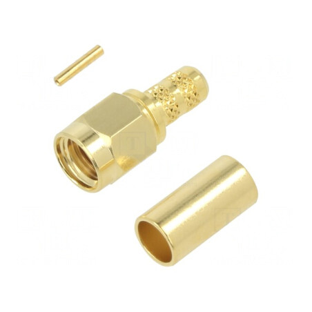 Mufă RP-SMA Mamă Reverse 50Ω Lipire Crimpat Pe Cablu | Electronic-mag.ro | Componente Electronice