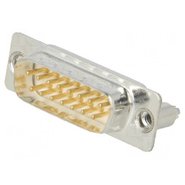 Conector D-Sub 15 Pin Soclu Tată PCB Drept THT | Electronic-mag.ro | Componente Electronice