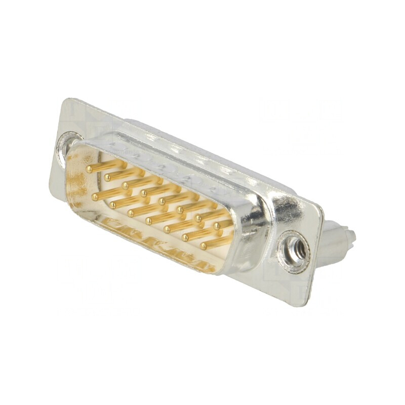 Conector D-Sub 15 Pin Soclu Tată PCB Drept THT | Electronic-mag.ro | Componente Electronice