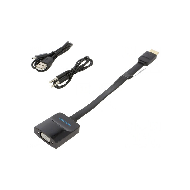 Convertor HDMI 1.4 Plat 0.15m Negru | Electronic-mag.ro | Componente Electronice