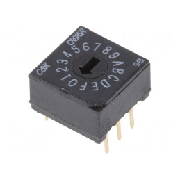 Întrerupător codificare HEX/BCD 16 Poz THT | Electronic-mag.ro | Componente Electronice