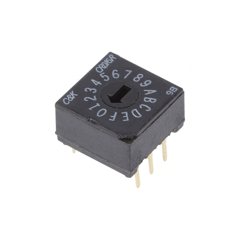 Întrerupător codificare HEX/BCD 16 Poz THT | Electronic-mag.ro | Componente Electronice