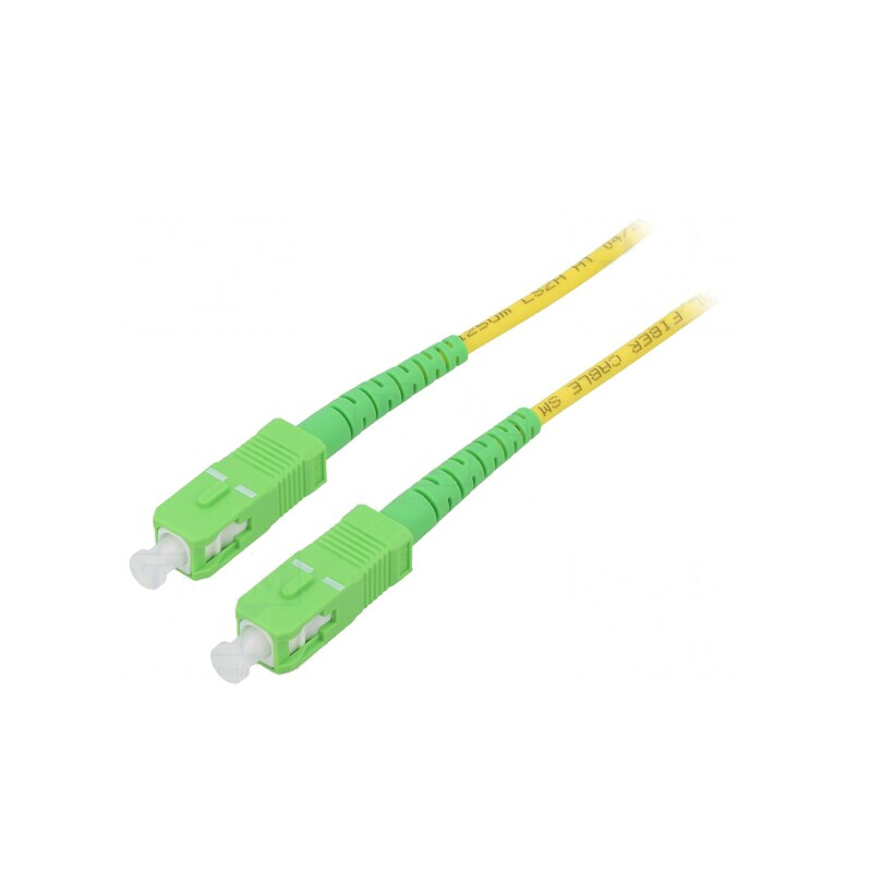 Patch cord fibră optică OS2 SC/APC 15m LSZH | Electronic-mag.ro | Componente Electronice