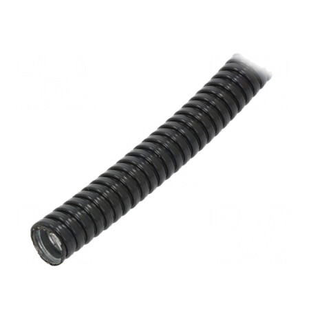 Tub de Protecție 21mm Oțel Galvanizat Negru IP67 | Electronic-mag.ro | Componente Electronice
