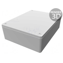Carcasă universală ABS gri IP54 94x121x38mm | Electronic-mag.ro | Componente Electronice