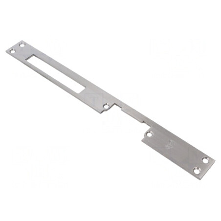 Tablă Frontală Plată 25x250mm Oțel Inoxidabil | Electronic-mag.ro | Componente Electronice