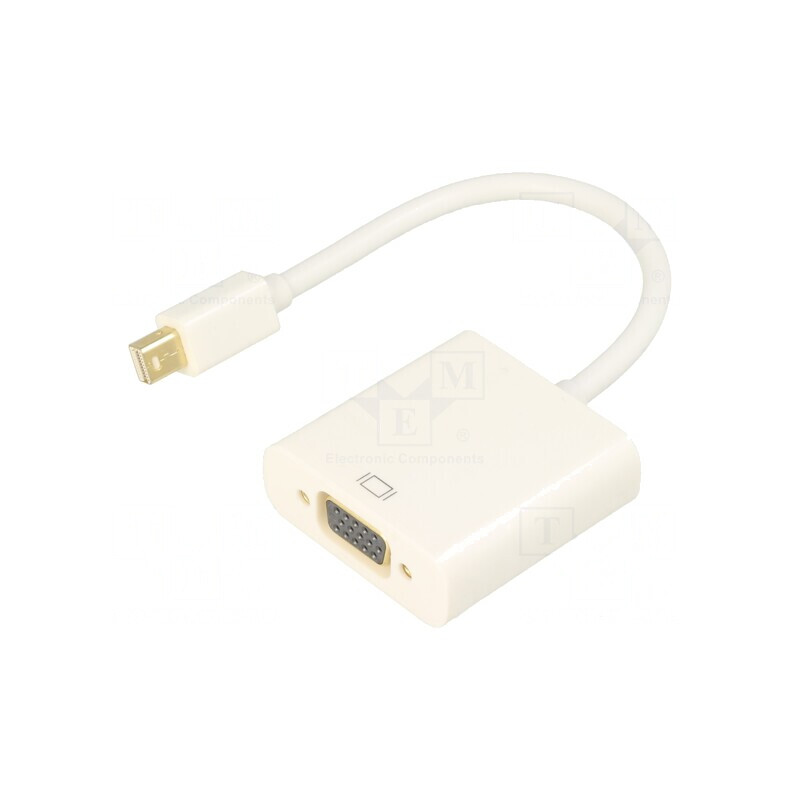 Adaptor Mini DisplayPort la D-Sub 15pin HD, 0.15m | Electronic-mag.ro | Componente Electronice