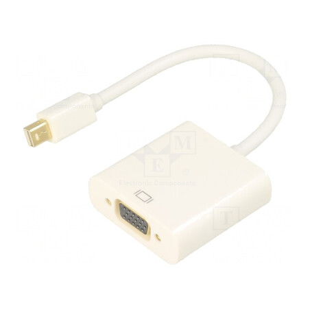 Adaptor Mini DisplayPort la D-Sub 15pin HD, 0.15m | Electronic-mag.ro | Componente Electronice