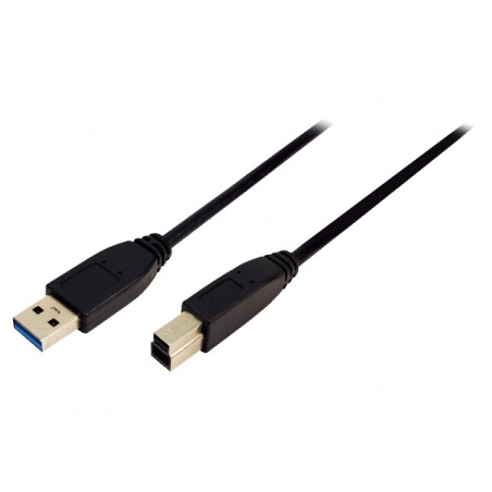Cablu USB 3.0 A-B 3m Negru | Electronic-mag.ro | Componente Electronice