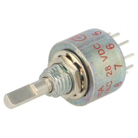 Comutator Rotativ 10 Poz 0.25A 125VAC 28VDC | Electronic-mag.ro | Componente Electronice