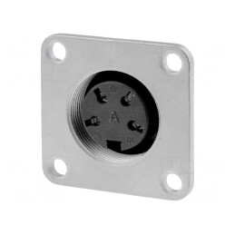 Conector M16 Soclu Mamă 4 PIN 5A 300V IP65/IP67 | Electronic-mag.ro | Componente Electronice