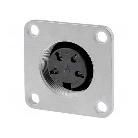 Conector M16 Soclu Mamă 4 PIN 5A 300V IP65/IP67 | Electronic-mag.ro | Componente Electronice
