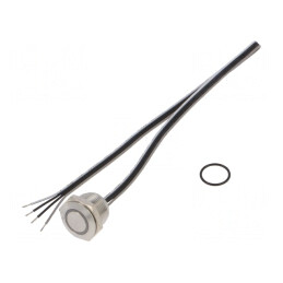 Comutator Anti-Vandalism SPST-NO IP65 Ø16mm 50mA 24V | Electronic-mag.ro | Componente Electronice
