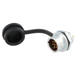 Soclu SF12 tată IP67 5A 125V | Electronic-mag.ro | Componente Electronice