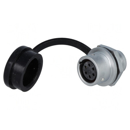 Soclu SF12 mamă 6 pini IP67 5A 125V 0,75mm2 | Electronic-mag.ro | Componente Electronice