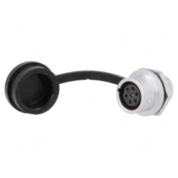 Soclu SF12 Mamă 7PIN IP67 5A 125V | Electronic-mag.ro | Componente Electronice