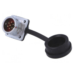 Soclu SF12 tată IP67 5A 125V | Electronic-mag.ro | Componente Electronice